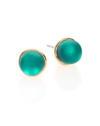 Alexis Bittar | Sport Deco Lucite Sphere Stud Earrings/green | Lyst