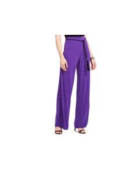 Pink Pony | Purple Lauren Wide Leg Pants | Lyst