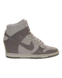 womens dunk high grey