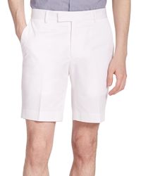 Ralph Lauren Black Label | White James Stretch Twill Shorts for Men | Lyst