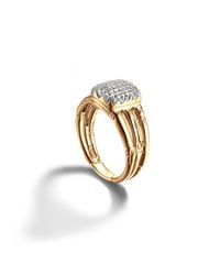 John Hardy | Metallic Three Row Ring | Lyst
