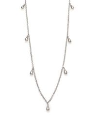 Ippolita | Metallic Glamazon Sterling Silver Long Rose Petal Station Necklace | Lyst