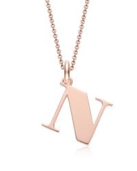 Monica Vinader | Pink Alphabet Pendant N | Lyst