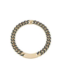 House of Holland | Green Petrol Id Plate Necklace | Lyst