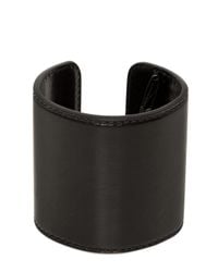 Ann Demeulemeester | Black Leather Cuff Bracelet for Men | Lyst