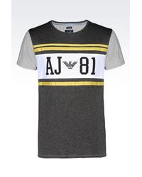 Armani Jeans | Black T-shirt In Jersey for Men | Lyst
