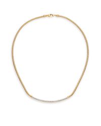 John Hardy | Metallic Classic Chain Diamond & 18k Yellow Gold Station Mini Chain Necklace | Lyst
