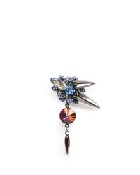 Assad Mounser | Gray Drop Crystal Spike Single Earcuff | Lyst