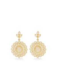 Jamie Wolf | Metallic Sunflower Earring with White Diamonds | Lyst