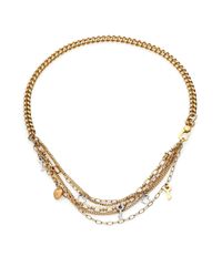 Marc By Marc Jacobs | Metallic Looped Multi-Chain Charm Necklace | Lyst