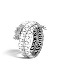 John Hardy | White Legends Naga Double Coil Bracelet | Lyst