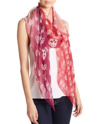 Alexander McQueen | Multi-colored Silk Skull Shawl | Lyst