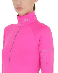 Under Armour | Pink Fly Fast Half Zip Running Sweatshirt | Lyst