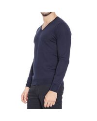 Paolo Pecora | Blue Sweater V Basic Wool for Men | Lyst