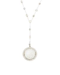 Renee Lewis | Metallic 18K White Gold And Platinum Loose Diamond Shaker Necklace | Lyst