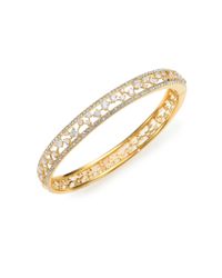 Adriana Orsini | Metallic Frozen Bangle Bracelet/goldtone | Lyst