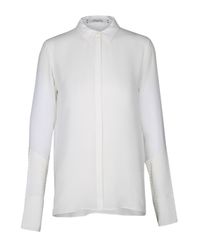 Dorothee Schumacher | White Pleated Performance Blouse 1/1 | Lyst