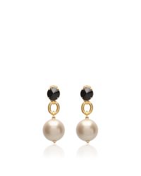 Marni | Black Strass Earrings | Lyst