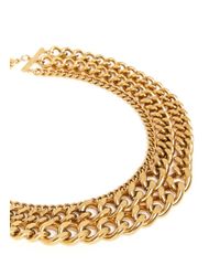 Ela Stone | Metallic 'editha' Graduated Triple Chain Necklace | Lyst