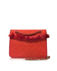 Tory Burch - Purple Fleming Cotton Medium Bag - Lyst