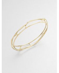 Ippolita | Metallic 18k Yellow Gold Open Frame Bangle Bracelet | Lyst