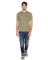 Stone Island | Green Cotton Jersey Back Print T-Shirt for Men | Lyst