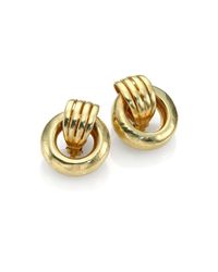 Vaubel | Metallic Ridged Doorknocker Clip-on Earrings | Lyst