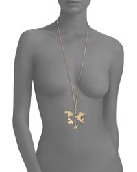 Marc By Marc Jacobs | Metallic Wire Wildflower Long Pendant Necklace | Lyst