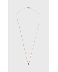 Wwake | Metallic Diamond Triangle Necklace | Lyst