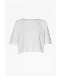 French Connection | White Joshua Cropped Top | Lyst