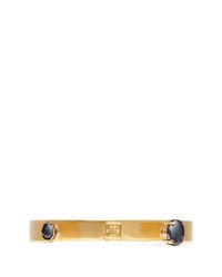 Ela Stone | Metallic 'liadana' Hematite Stone Cuff | Lyst
