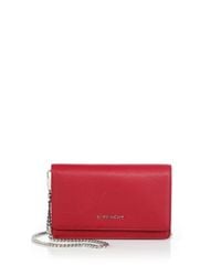 Givenchy | Red Pandora Chain Wallet | Lyst