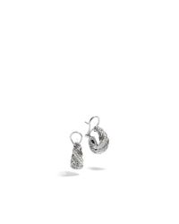 John Hardy | Metallic Classic Chain Carved Chain Buddha Belly Earrings | Lyst