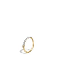 John Hardy | Metallic Bamboo Slim Band Ring | Lyst