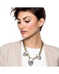 Lulu Frost - Metallic Blackheart Necklace - Lyst