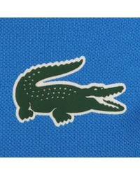 lacoste big croc logo polo shirt