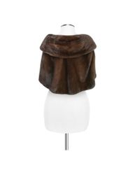 FORZIERI - Ultimate Luxury Collection Brown Mink Fur Front-pockets Cape - Lyst