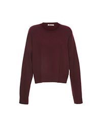Alexander Wang | Purple Cashwool Crewneck Sweater | Lyst