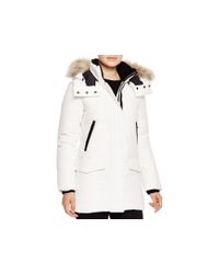 Mackage | White Juliann Fur Trim Down Parka | Lyst