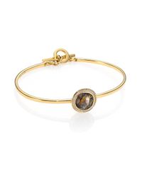 Ippolita | Metallic Gelato Rutilated Quartz, Hematite, Diamond & 18K Yellow Gold Lollipop Doublet Toglette Bracelet | Lyst