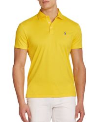 Polo Ralph Lauren | Yellow Pima Soft-touch Polo for Men | Lyst