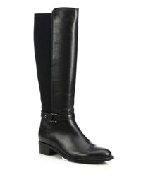 Aquatalia | Black Olalla Leather Knee Boots | Lyst