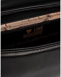 Love Moschino | Black Medium Fabric Bag | Lyst