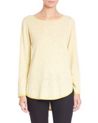 Eileen Fisher | Natural Linen & Cotton Striped Tunic | Lyst