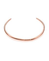 Alexis Bittar | Pink Miss Havisham Liquid Thin Collar Necklace/rose Goldtone | Lyst