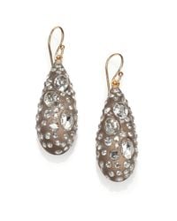 Alexis Bittar | Metallic Jardin Mystere Lucite & Crystal Teardrop Earrings | Lyst