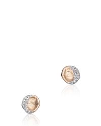 Monica Vinader | Metallic Riva Diamond Shore Stud | Lyst
