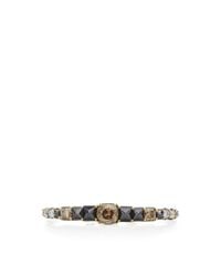 Ara Vartanian | Metallic Yellow Gold Three Finger Ring With Brown, Black And White Diamonds | Lyst