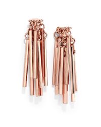 Eddie Borgo | Pink Bar Fringe Earrings | Lyst