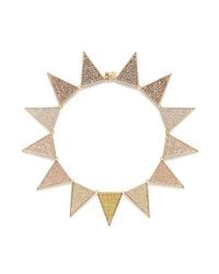 Eddie Borgo | Metallic Pavé Large Triangle Necklace | Lyst